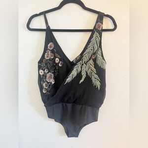 Zara Accessories - Special Edition - Black Embroidered Boysuit